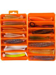 28’li Eko Silikon Yem Mix Kutu - (2/0–3/0 Jighead Uyumlu)