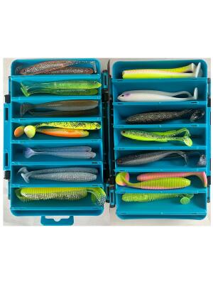 28’li Premium Silikon Yem Mix Kutu - (2/0–3/0 Jighead Uyumlu) - 1