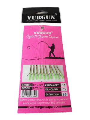 80gr Atarlı İstavrit Çaparisi F2 UV (Kırmızı İğne) - 1