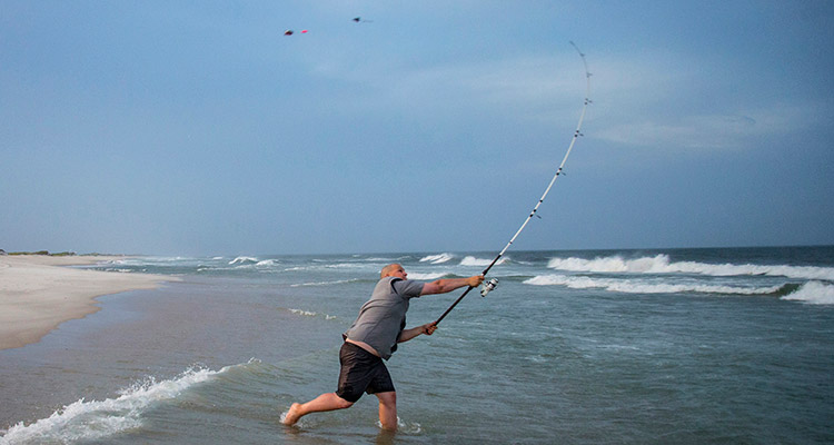 Surf Olta Kamışları İle Uzak Atış