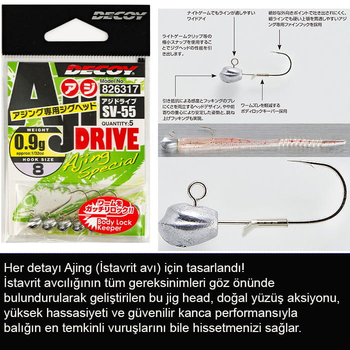 DECOY SV-55 Aji Drive Jig Head