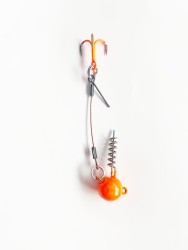Balzer Silikon Yemler İçin Çelik Telli Spiral Kafa Rig UV Active 5.5cm - Balzer