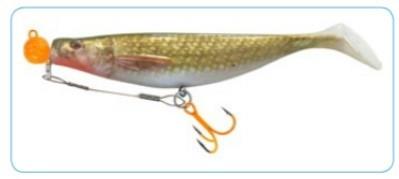 Balzer Silikon Yemler İçin Çelik Telli Spiral Kafa Rig UV Active 5.5cm - 2