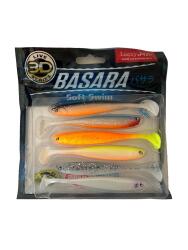 Basara 3D Soft Swim 3.5” 8.89cm Silikon Yem 6 Adet – Mix 2