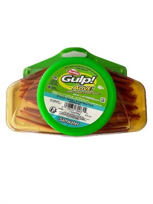 Berkley Gulp Alive 15cm LRF Silikon Yem - Brown Blue Fleck - 1