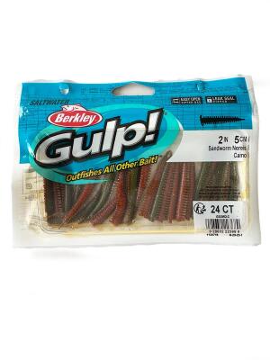 Berkley Gulp Saltwater Sandworm 5cm LRF Silikon Yem - Camo - 1