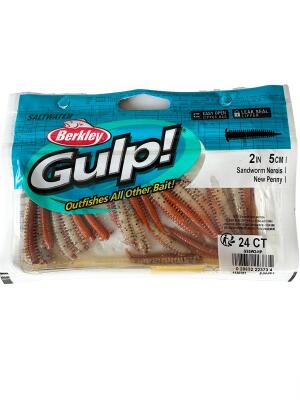 Berkley Gulp Saltwater Sandworm 5cm LRF Silikon Yem New Penny - 1