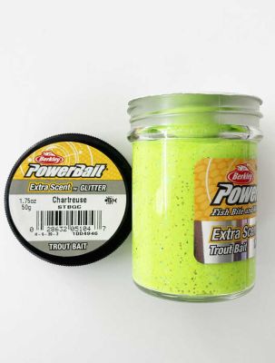 Berkley Power Bait Extra Scent Glitter - Chartreuse