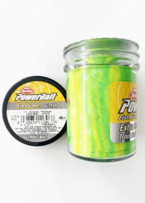 Berkley Power Bait Extra Scent Glitter - Fl. Green Yellow