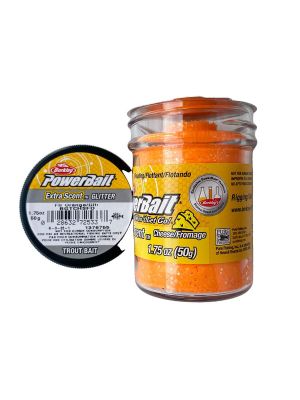 Berkley Power Bait Extra Scent Glitter Flr Orange - Peynirli