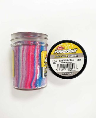 Berkley Power Bait Extra Scent Glitter Red-White-Blue - 1