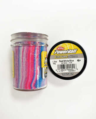 Berkley Power Bait Extra Scent Glitter Red-White-Blue - 1