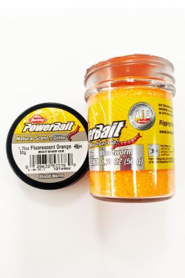Berkley Power Bait Natural Scent Glitter - Fluorescent Orange