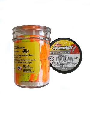 Berkley Power Bait Natural Scent Worm - Tequila Fire - 2