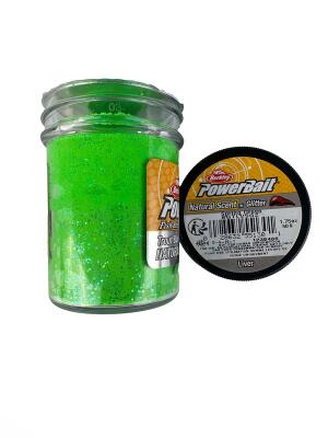 Berkley Power Bait Naturel Secent Glitter - Spring Green - Liver - 1