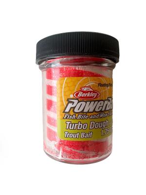 Berkley Power Bait Turbo Dough Glow-Fl Red-White - 1