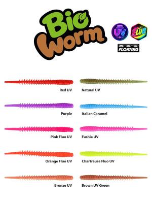 Bio Worm 6cm Floating Sıvılı Kokulu LRF Silikonu - 2