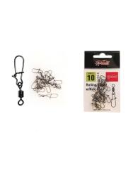 Captain 5029 Kilitli Klips Fast 10 Adet Paket Black Nikel