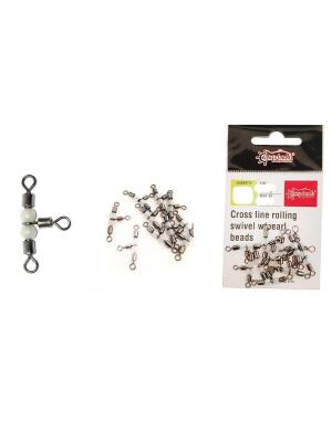 Captain 5048 Üçlü Boncuklu Fırdöndü 10 Adet Black Nikel - 1
