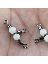 Captain 5049 Üçlü Boncuklu Fırdöndü 10 Adet Paket Black Nikel 37mm - 3