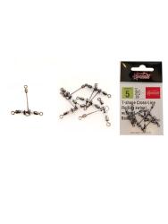 Captain 5126 Üçlü Uzun T Fırdöndü 5 Adet Black Nikel - Captain