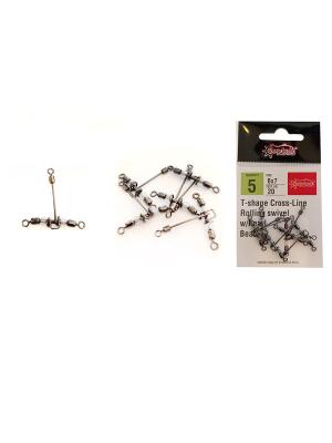 Captain 5126 Üçlü Uzun T Fırdöndü 5 Adet Black Nikel - 1