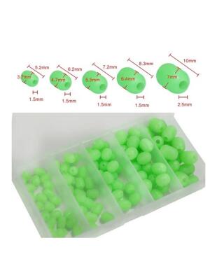 Captain 7660 Silikon Boncuk Seti Glow 100lü Kutuda - 2