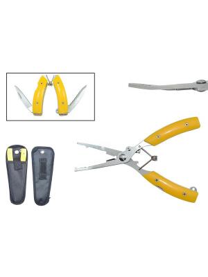 Captain Balıkçı Pensesi Kendinden Kilitli Kılıflı 16cm Sarı - 1