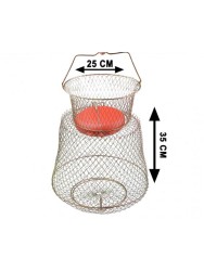 Captain Şamandıralı Tel Livar Balık Sepeti 12mm Göz 30x38cm - Captain