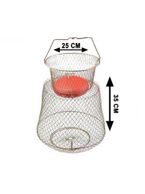 Captain Şamandıralı Tel Livar Balık Sepeti 12mm Göz 38x45cm - 1