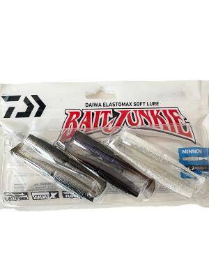 Daiwa Bait Junkie 8cm Minnow 6 adet (Mix.3 Farklı Renk) Silikon Yem - 1
