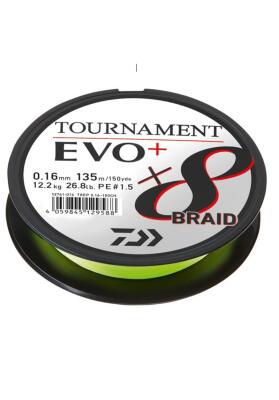 Daiwa Tournament 8B EVO+ Chartreuse 135m İp Misina - 1