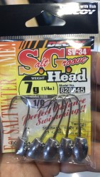 Decoy - DECOY SV-34 SALT GROOVE JH 1/0 5GR JIG HEAD