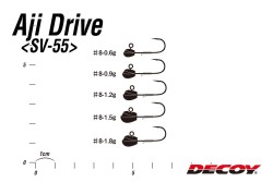 Decoy SV-55 Aji Drive Jighead - Thumbnail