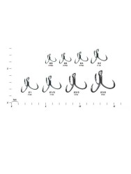 DECOY Y-W77 Curve Treble Geniş Tutuşlu Üçlü Kanca - 2