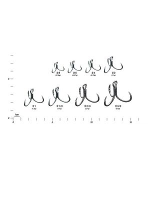DECOY Y-W77 Curve Treble Geniş Tutuşlu Üçlü Kanca - 2