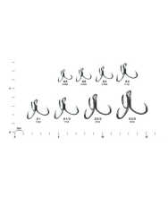 DECOY Y-W77 Curve Treble Geniş Tutuşlu Üçlü Kanca - 2