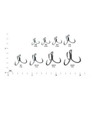 DECOY Y-W77 Curve Treble Geniş Tutuşlu Üçlü Kanca - 2