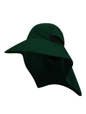 Ense Korumalı Outdoor Şapka - UV Korumalı - Haki - 2