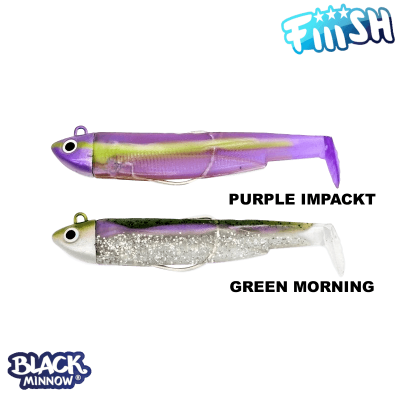 Fiiish BM90/2 BM921 Double Combo Searc 8g Green Morning-Purple İmpact Silikon - 1