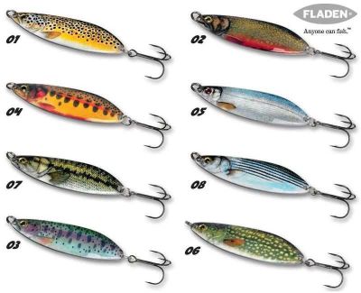 Fladen Realistic Flutter Kaşık 4.5cm 7g Alabalık Somon Kaşığı - 1