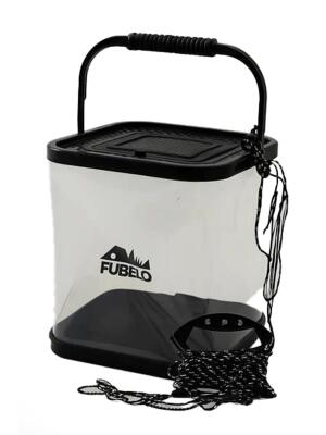 Fubelo Blor Katlanır Kova Siyah – Balıkçı Kovası - 1