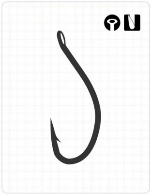 FUDO 2401 CARP BLACK NIKEL Sazan Olta İğnesi - 1
