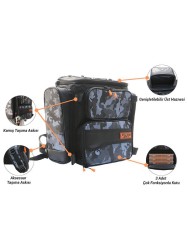 Fujin Black Camo Back Pack - Balıkçı Sırt Çantası - 3