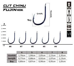 Fujin Cut Chinu Çapraz Deliksiz Olta Kancası - 2