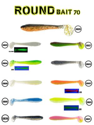 Fujin Round Bait 70mm Silikon Balık - 2