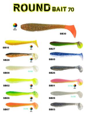 Fujin Round Bait 70mm Silikon Balık - 2