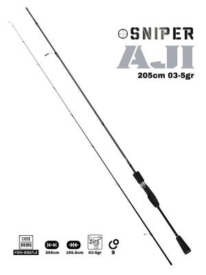 Fujin Sniper 205cm 03-5gr Aji LRF Kamışı - 2