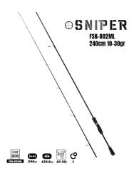 Fujin Sniper 240cm 10-30gr Spin Kamış - 2