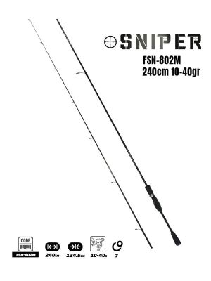 Fujin Sniper 240cm 10-40gr Spin Kamış - 1